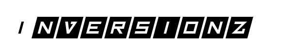Inversionz font preview